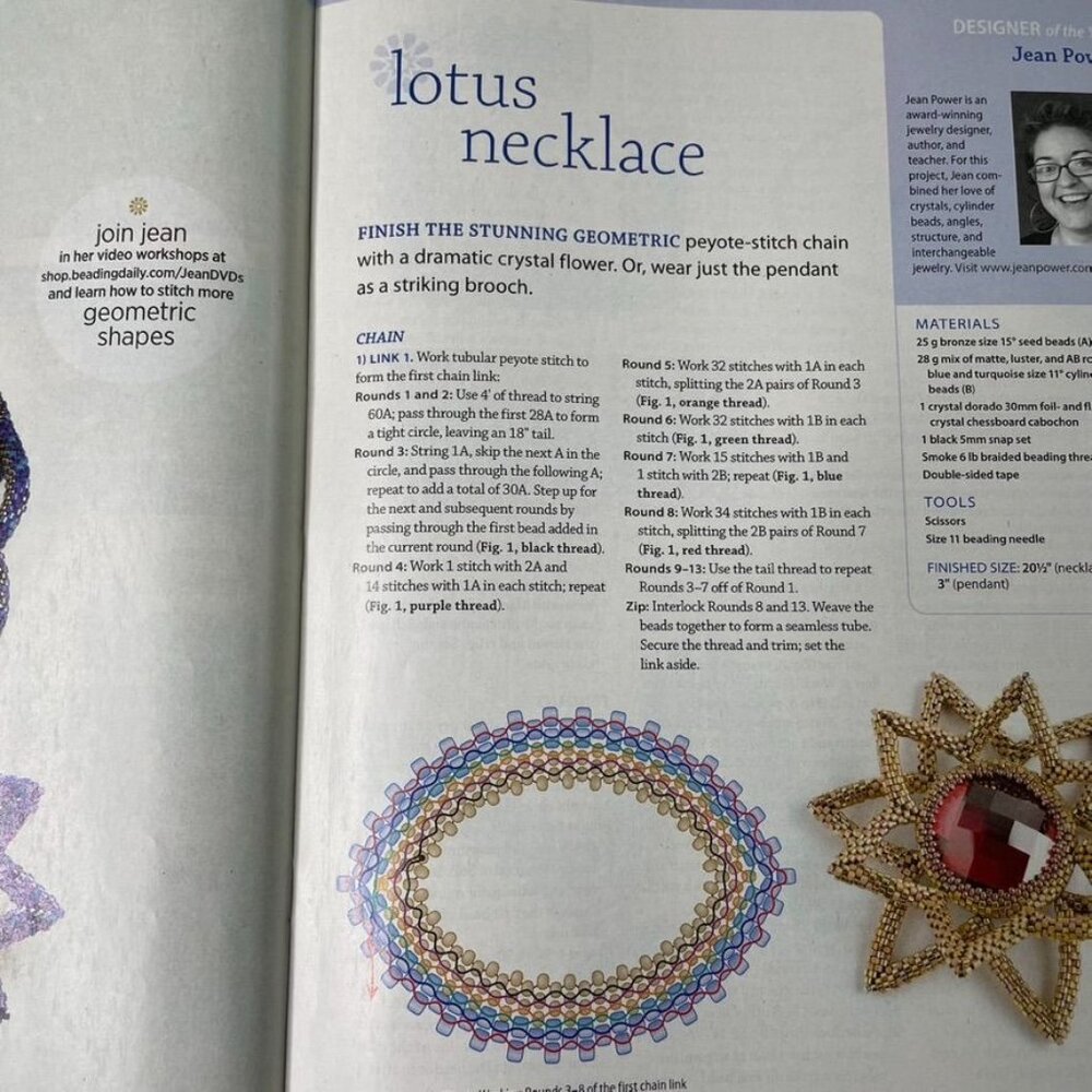 Beadwork Magazine Jewelry Crafting Book u January 2013 Vol 16 No 1 - Picture 6 of 7
